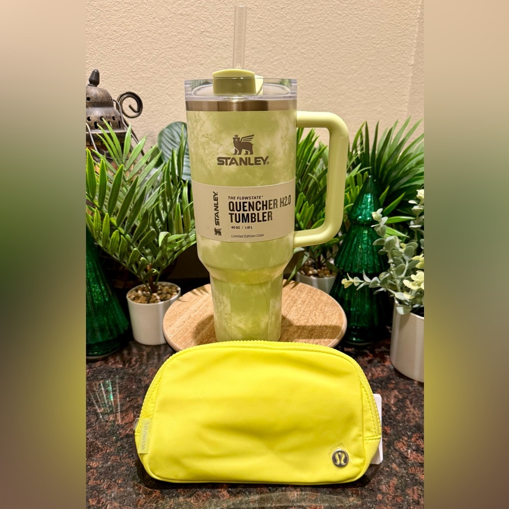 LAST ONE! Sunshine Bundle: Stanley Citron Tie Dye Tumbler & Lululemon Belt Bag